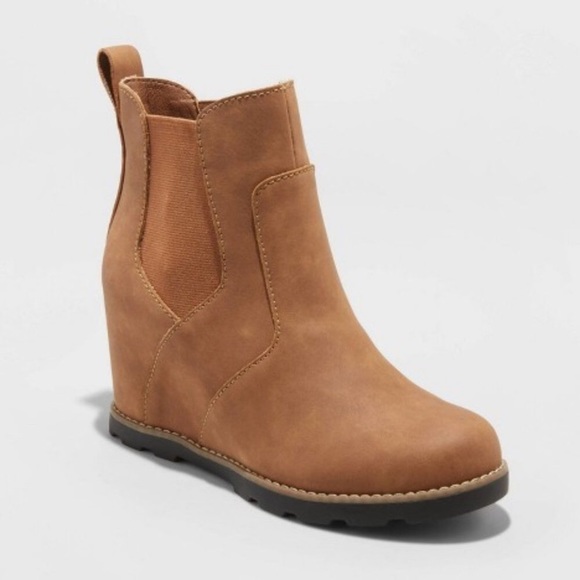 Universal Thread Shoes Universal Thread Cassie Wedge Ankle Boots